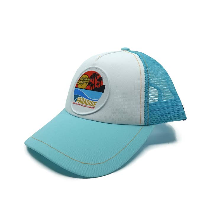 LC trucker cap - Surfing paradise for wholesale by Le Chapoté