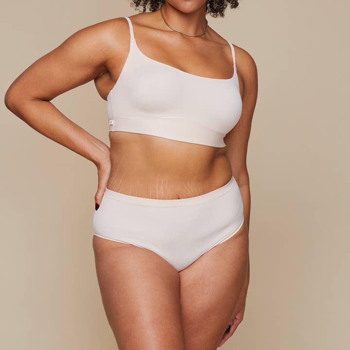 Bliss Highwaist Brief - Rose for wholesale by Harper Wilde