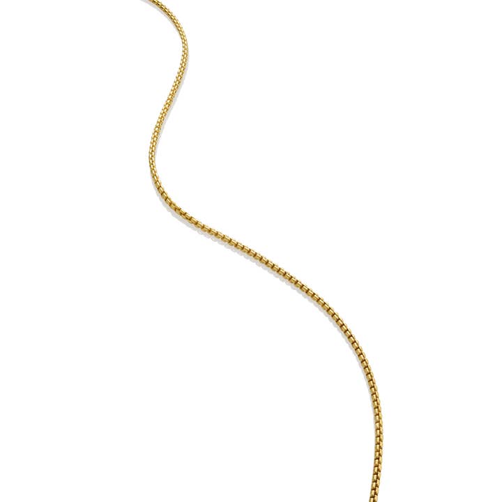 Colby Davis of Boston - Wholesale Link & Chain Necklace - Colby Davis Chain: Gold Vermeil Extra Small Box - 20"1