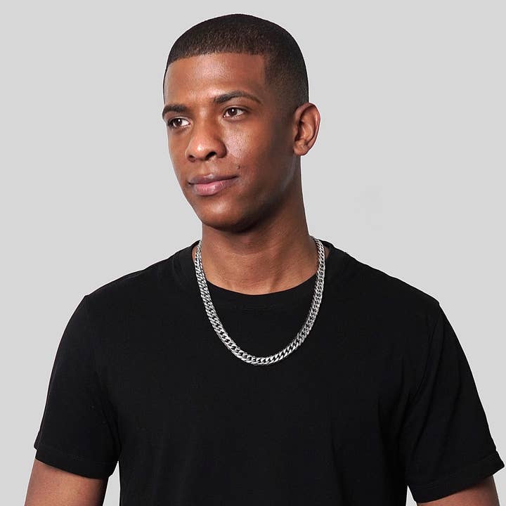 West Coast Jewelry - Wholesale Link & Chain Necklace - Invicta Jewelry Double Curb Chain Necklace (11.5mm) - 24"1