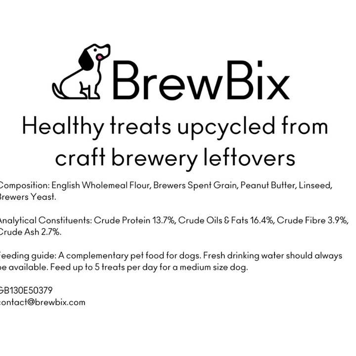 BrewBix - Wholesale Pet Treats - Dog - 3kg BrewBix Peanut Butter Dog biscuits TRIAL bulk box 4