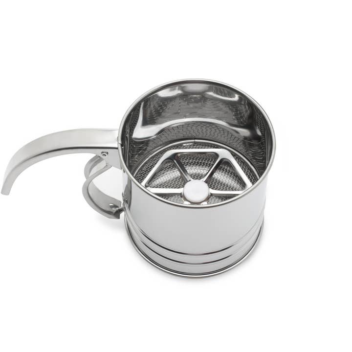 Fox Run Brands - Wholesale Sifter - Fox Run Flour Sifter, 1-Cup, 3.25" x 5.75" x 3.5"