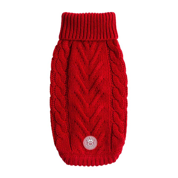 GF Pet Chalet Dog Sweater - Red for wholesale by GF Pet