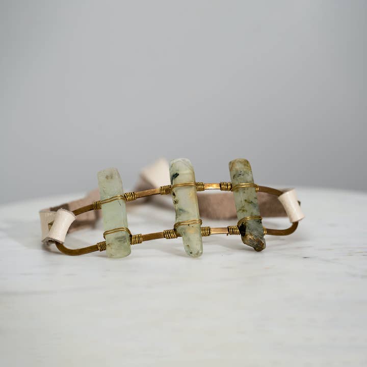 RHADA STUDIO - Wholesale Hat Accessory - Women's - Triple Druses Stone Hat Band