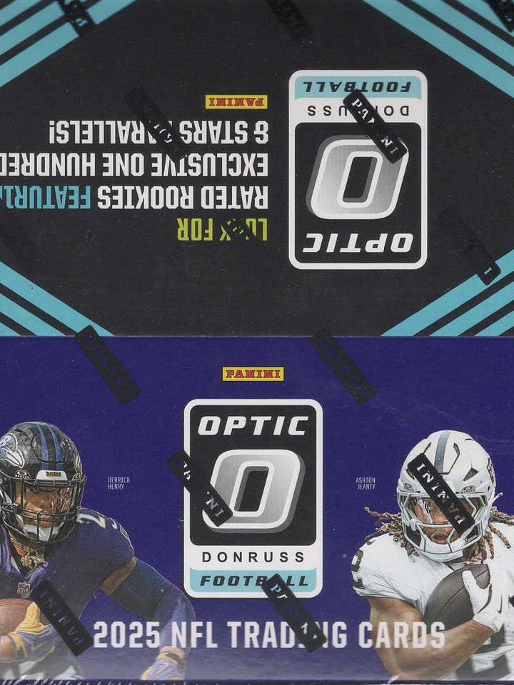 2025 Panini Donruss Optic NFL Football 80ct. Retail Display for wholesale by Wildwood Enterprises LLC