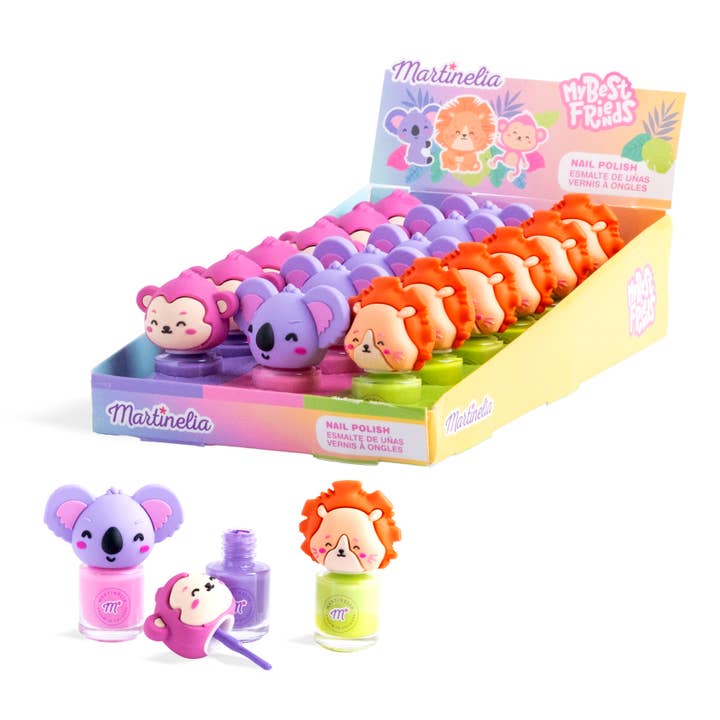 Aquarius Cosmetic SLU - Wholesale Makeup Kit - Kids - MARTINELIA MY BEST FRIENDS ANIMALS NAIL POLISH1