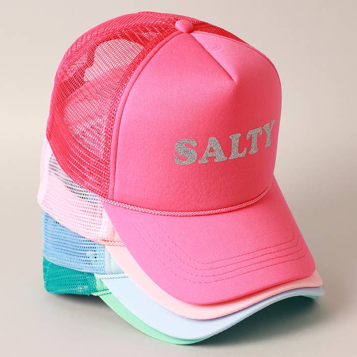 Fashion City – Engroshandel Trucker hat - Dame – Glitter SALTY trykt skum Trucker Hat7