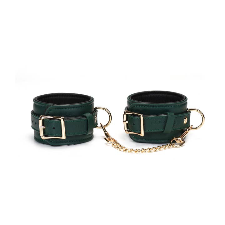 Liebe Seele - Wholesale Sex Toy - Mossy Chic Leather Wrist Cuffs Handcuffs