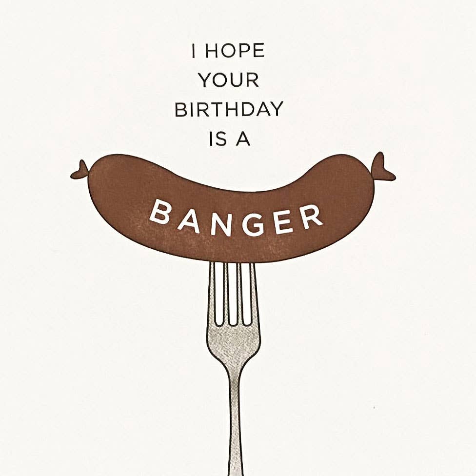 Quick Brown Fox Letterpress - Wholesale Birthday Card - Banger Birthday - Letterpress Funny Birthday Card2