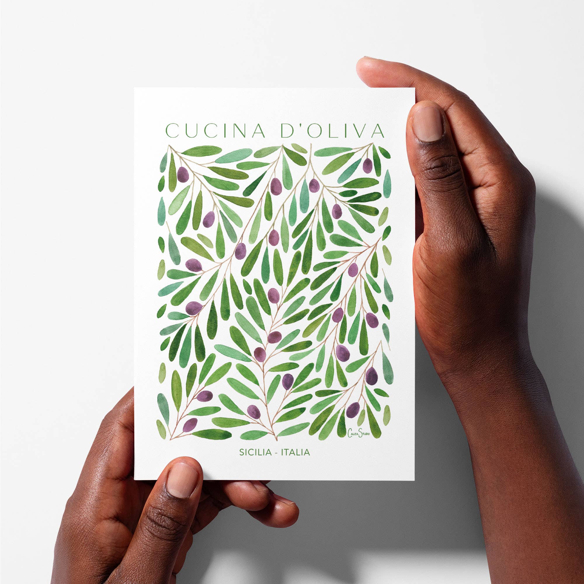 Calex Studio - Wholesale Everyday Greeting Card - Italian Olive Kitchen - Blank Greeting Card2