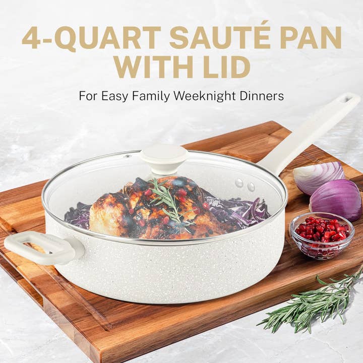 Gotham Steel/Granitestone - Wholesale Cooking pot - Granitestone Diamond Desert Collection 4 QT Saute Pan1