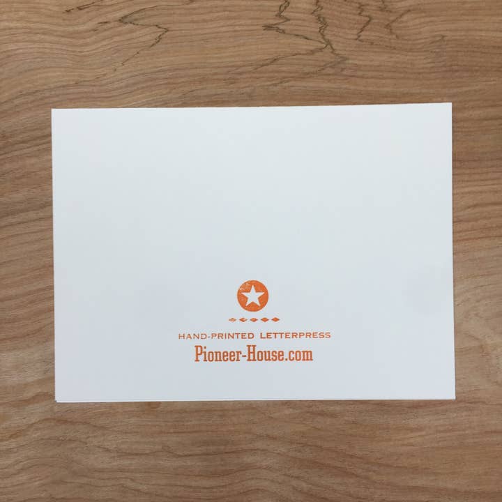Pioneer House (formerly Yee-Haw) - Wholesale Everyday Greeting Card - Fried Chicken Letterpress Greeting Card6