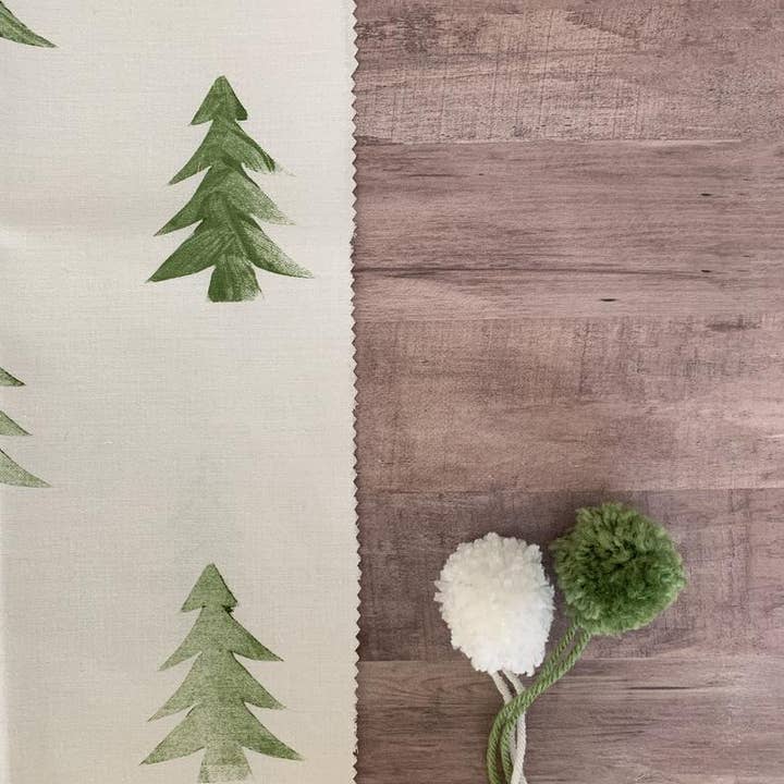 REMOVED BRAND - Wholesale Flat Wrap - Fabric Gift Wrap - Christmas Tree