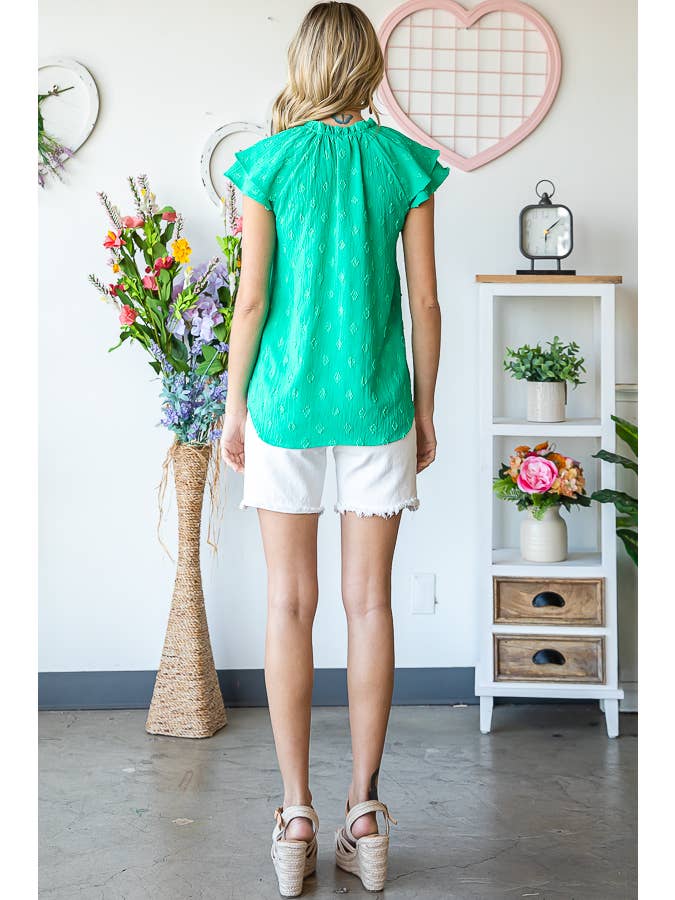 7th Ray - Venta al por mayor Blusa - Mujer - Blusa de Mujer con Lazo y Escote en V T513119