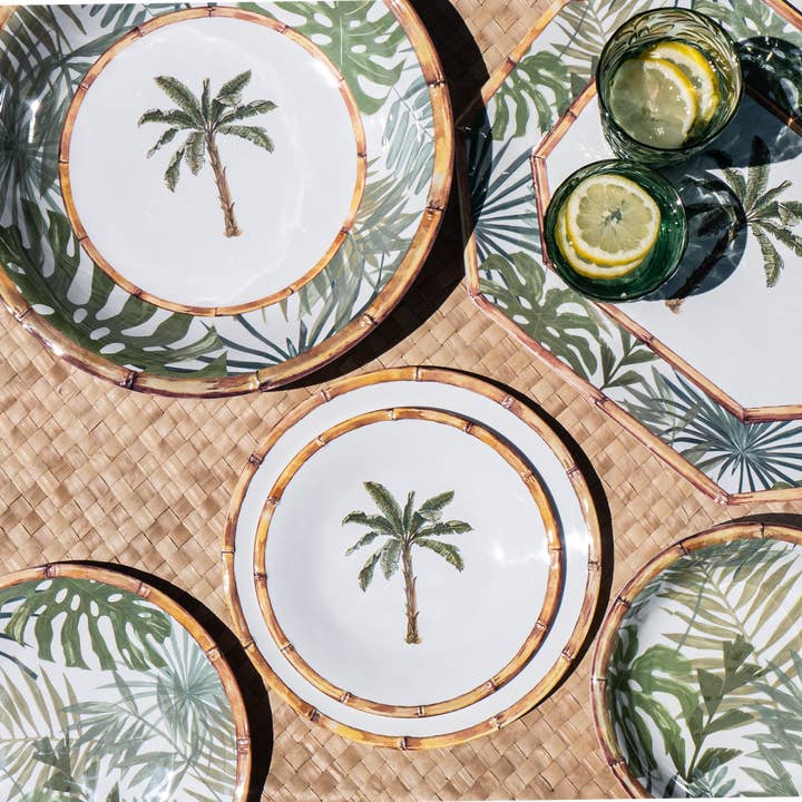 Collection de vaisselle en mélamine Palm Rainforest pour la vente par TarHong