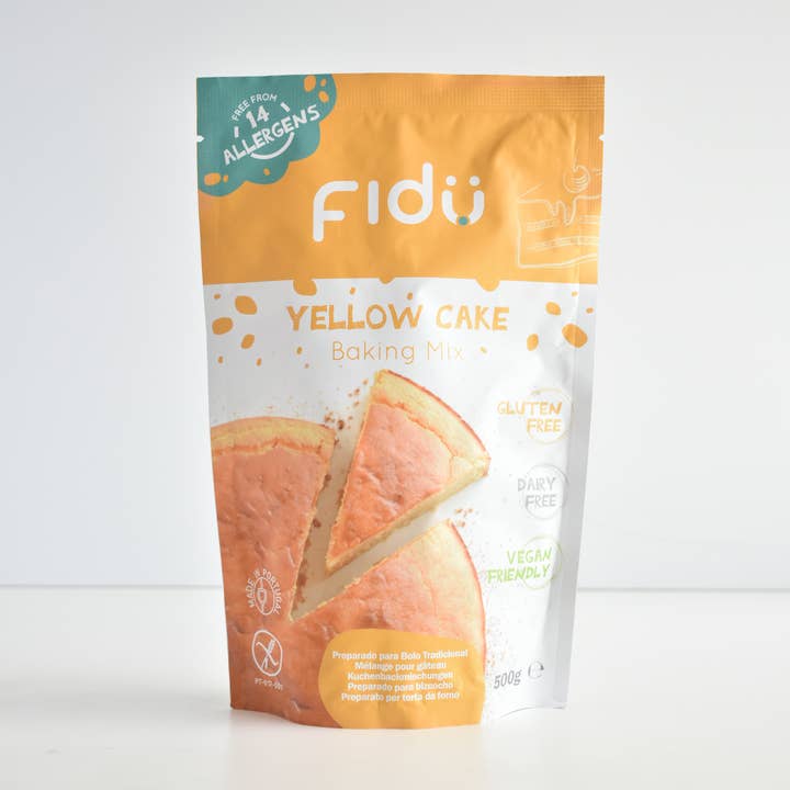 Gelbe Kuchenmischung Glutenfrei - Vegan - Allergenfrei 500g für den Großhandel von Fidu