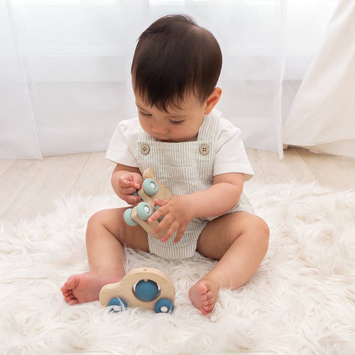 Living Textiles – Engroshandel Trælegetøj - Børn – Skubbeelefant3