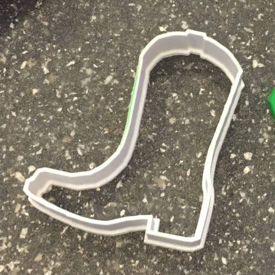 Cowboy Boot Cookie Cutter for wholesale by CookieCutterSupply