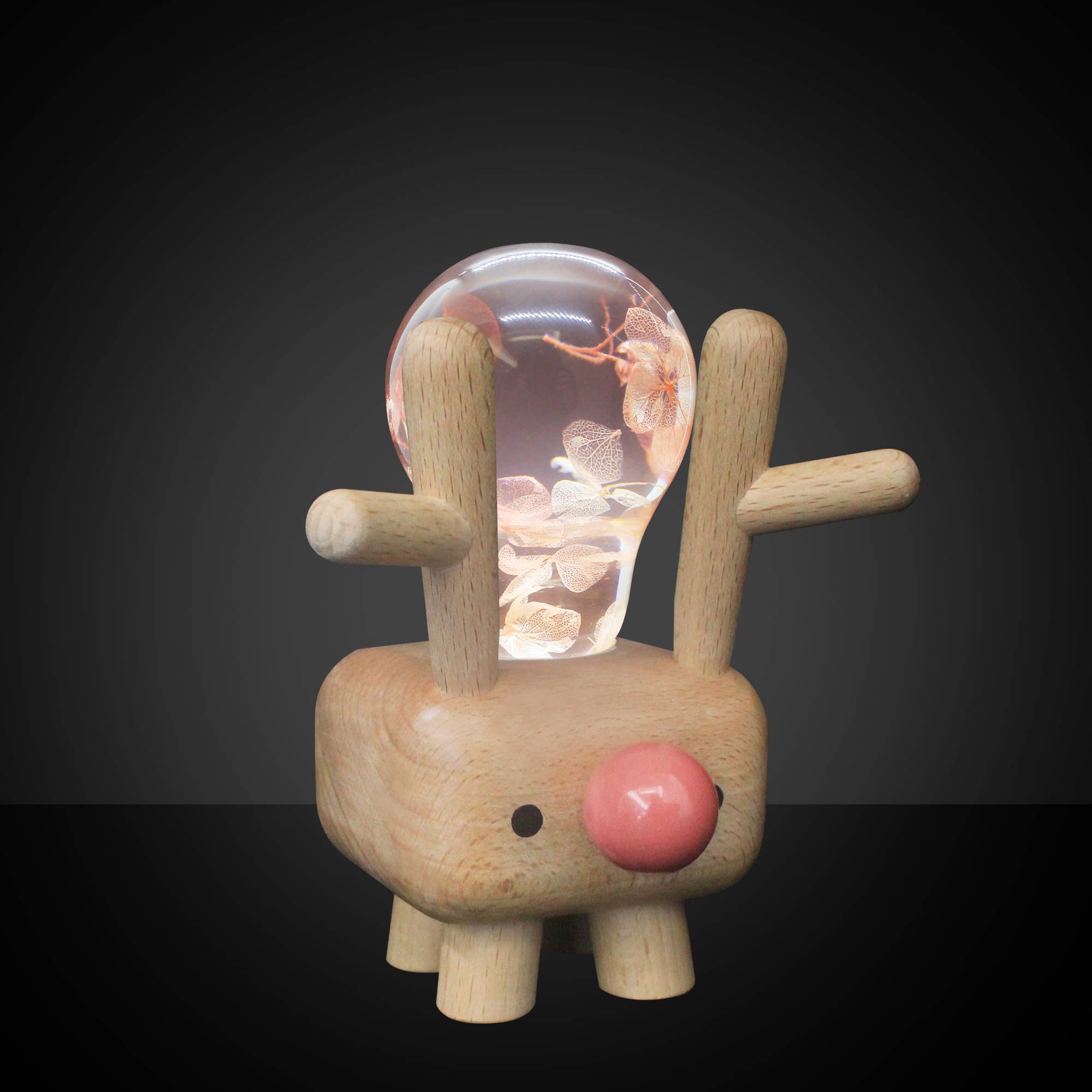 EP Design Lab - Wholesale Light Bulb/Puck - EP LIGHT Handcrafted Pink Hydrangea Bulb4