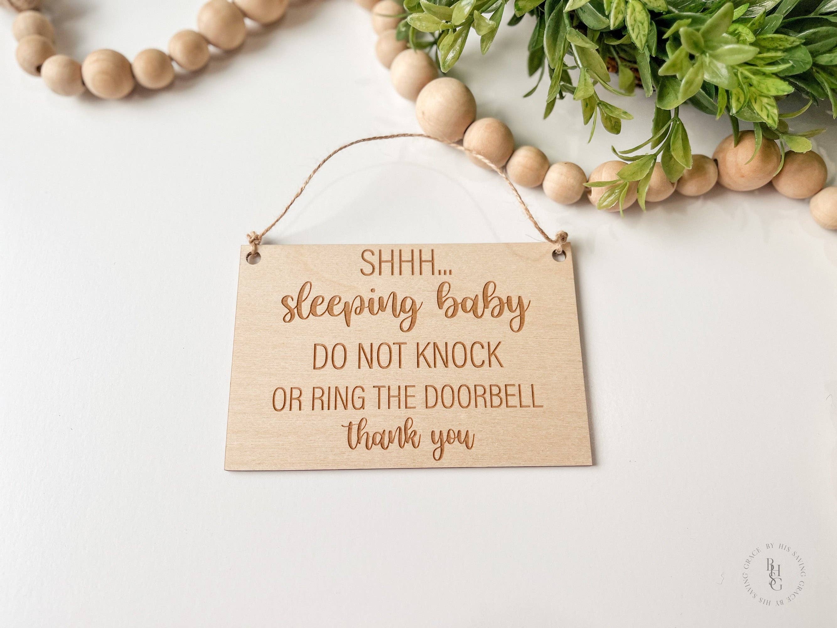 By His Saving Grace, LLC - Wholesale Sign - Wooden Do Not Disturb Sign For Doorbell2