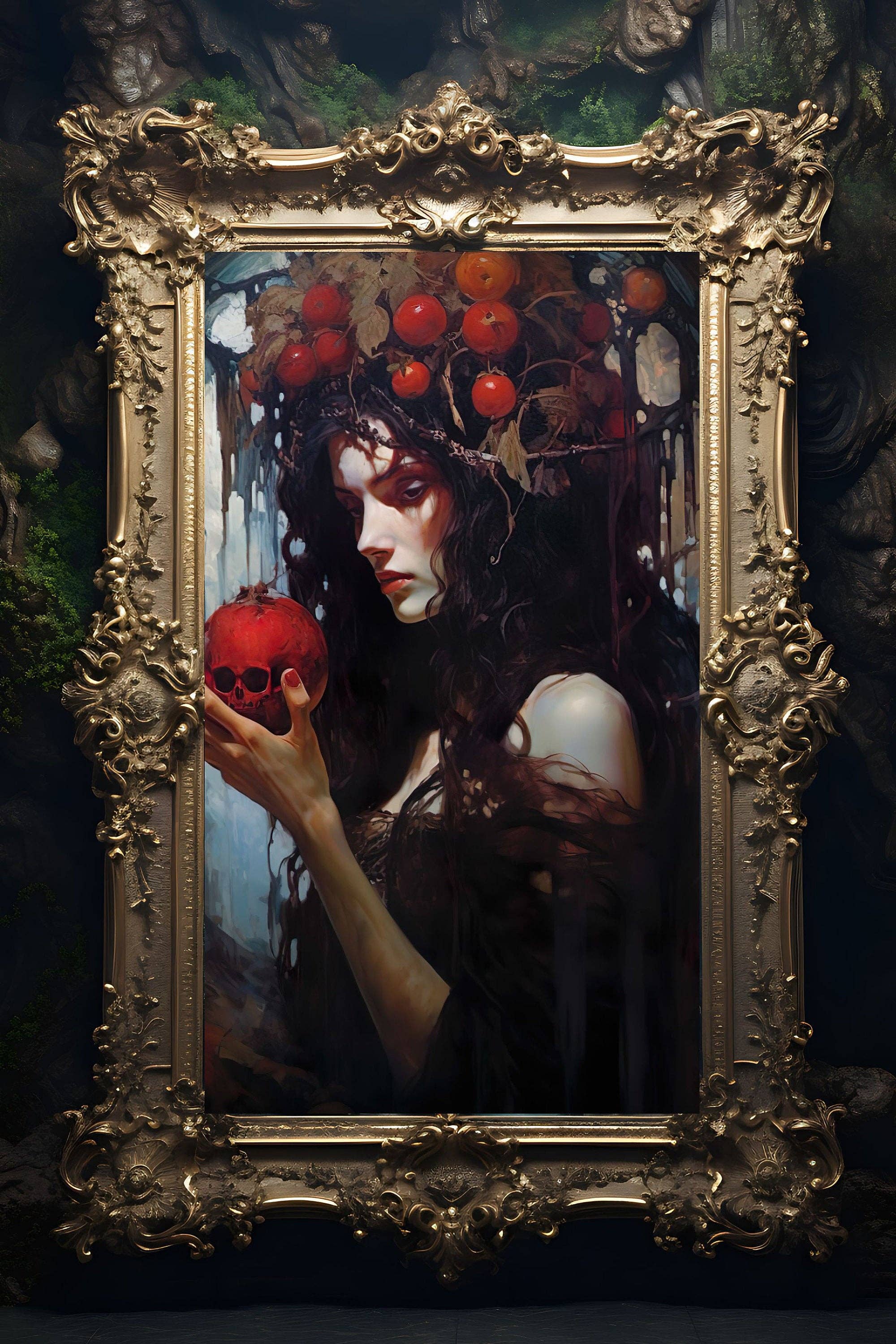 Ye Curiosity Shoppe - Wholesale Art Print - Persephone Queen of Hades Art Print2