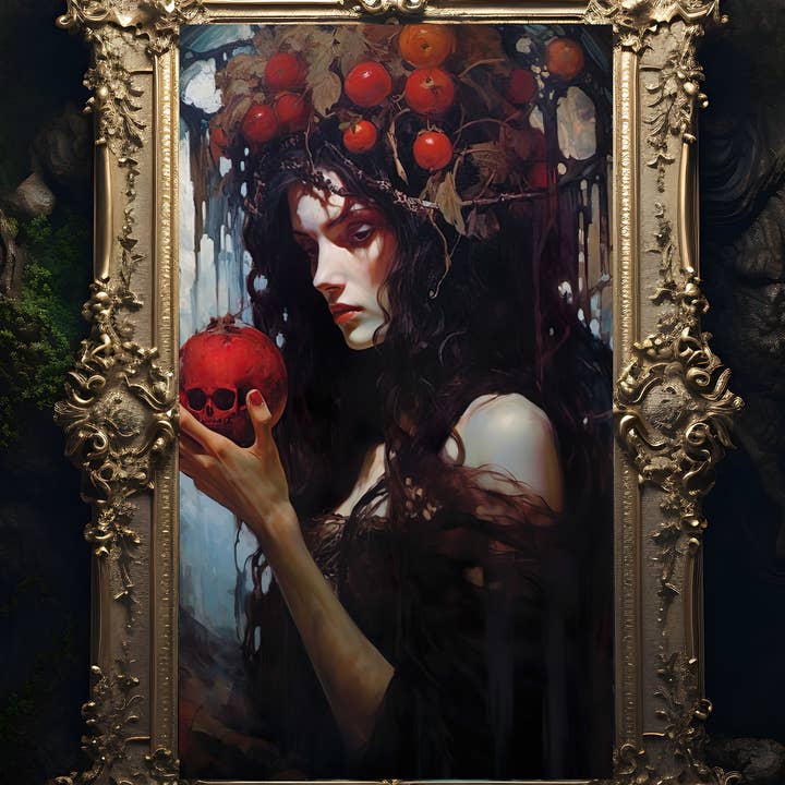 Ye Curiosity Shoppe - Wholesale Art Print - Persephone Queen of Hades Art Print2