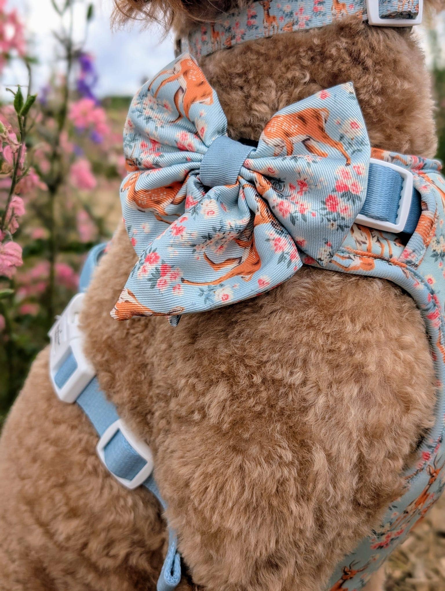 The Paw Print Boutique – wholesale Pet bow tie – Dog – Bambi in Bloom Bow Tie3