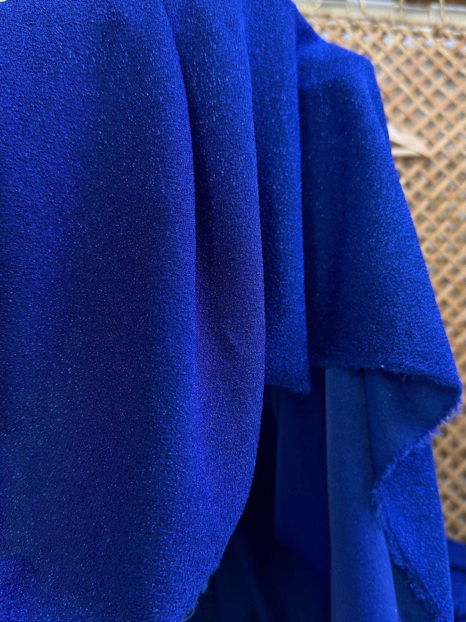 GalaTextile - Wholesale Fabric - Royal Blue Spandex Lurex Knit Fabric, 4 Way Stretch Shimmery Dance Wear Fabric, Blue Glittery Nylon Spandex By Yard, Premium Quality 60''9
