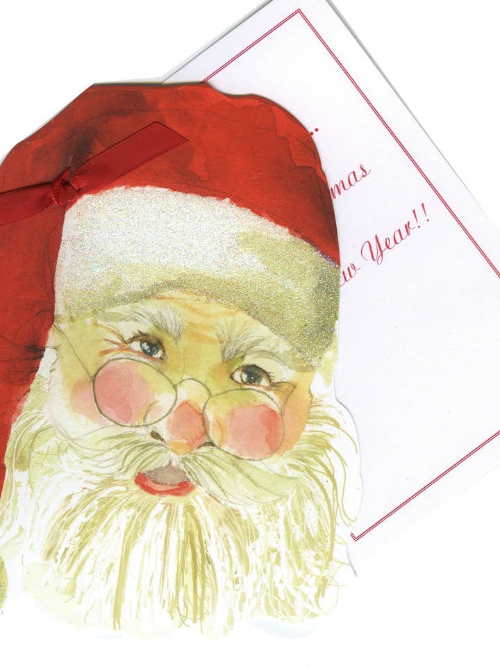 Greeting Cards - (770W Santa Claus Greeting Card for wholesale by Stevie Streck Designs