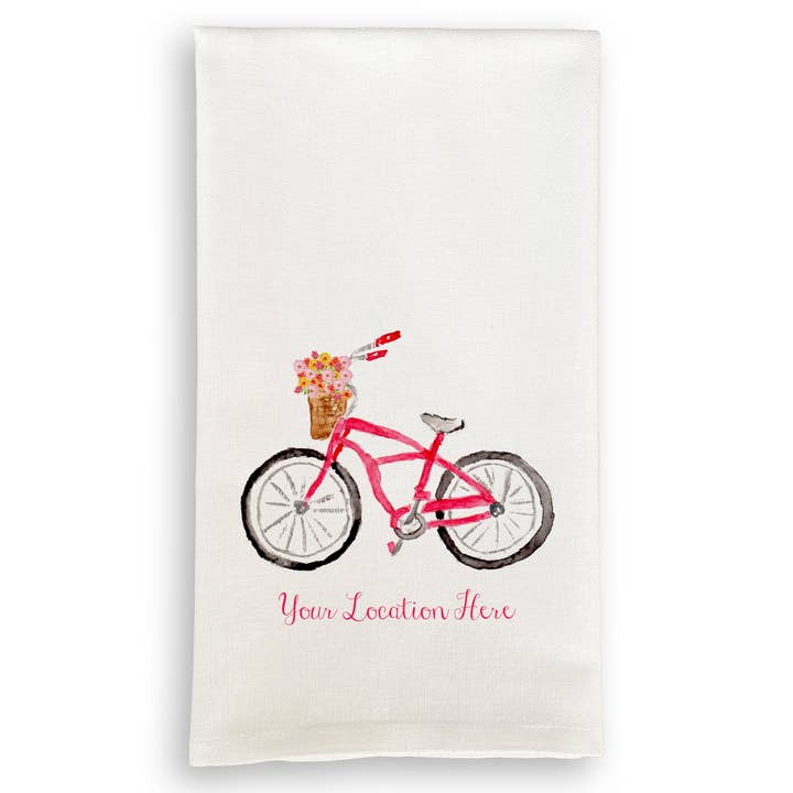 Red Bike with Location for wholesale by French Graffiti