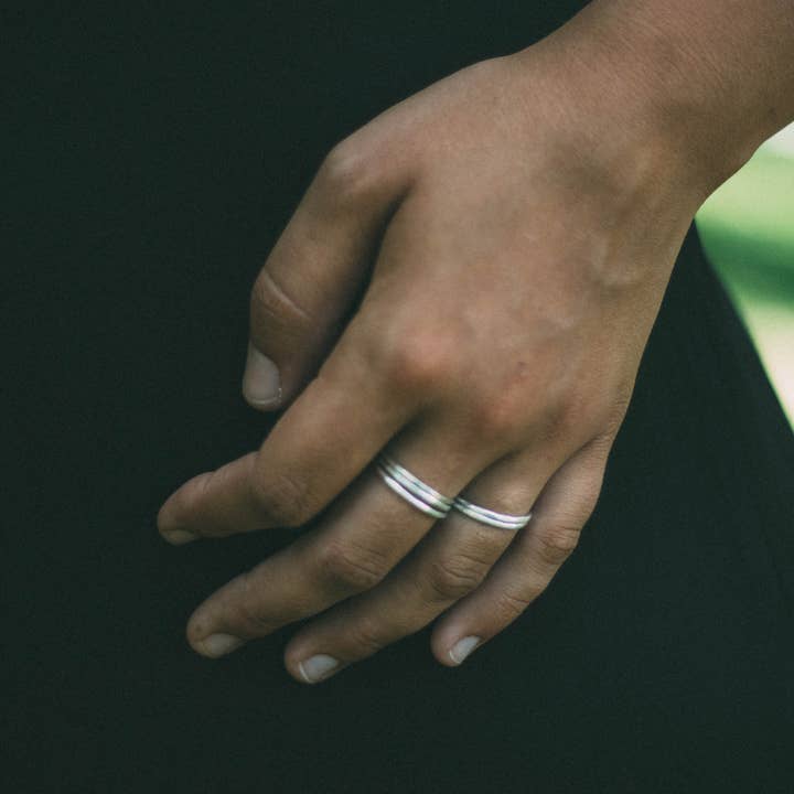 AOS Metals - Wholesale Band/Stacked Ring - Argentium Silver Stacking Rings1
