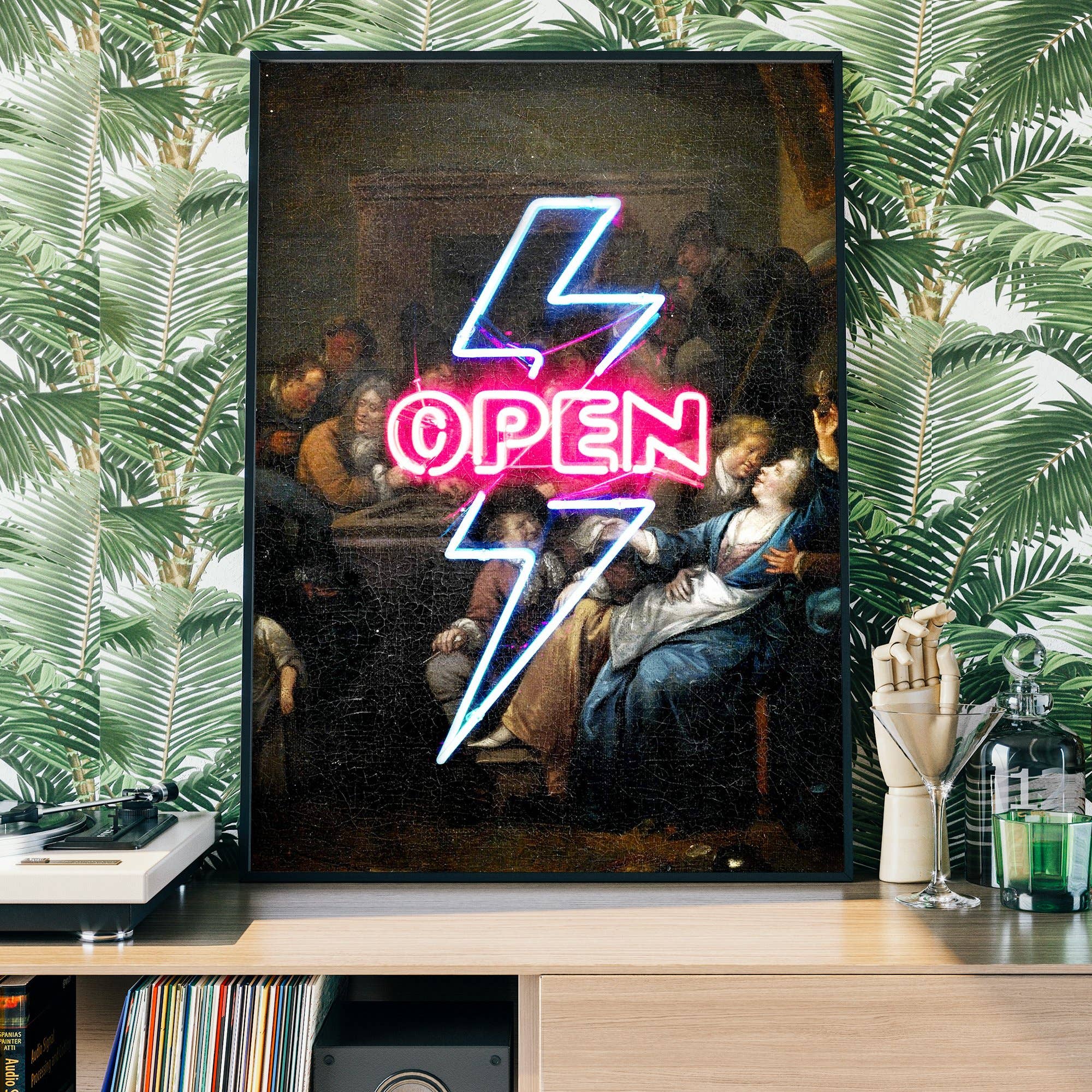 Ink & Drop – wholesale Art print – Open Tavern Neon Sign Style Print3