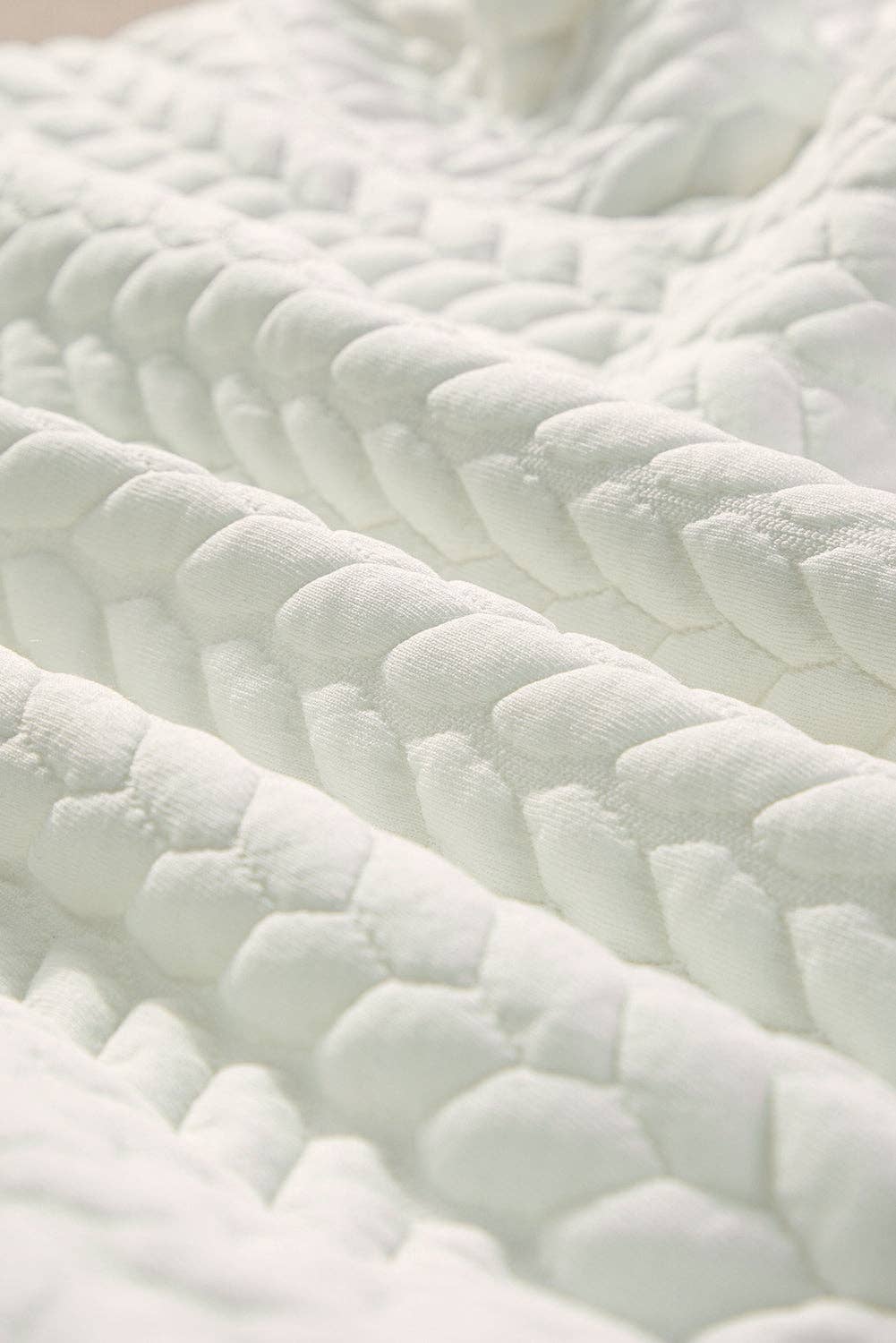 Suhkasana - Wholesale Sweatshirt - Women's - White LUCKY Chenille Embroidered Cable Knit Pullover Sweatshirt12