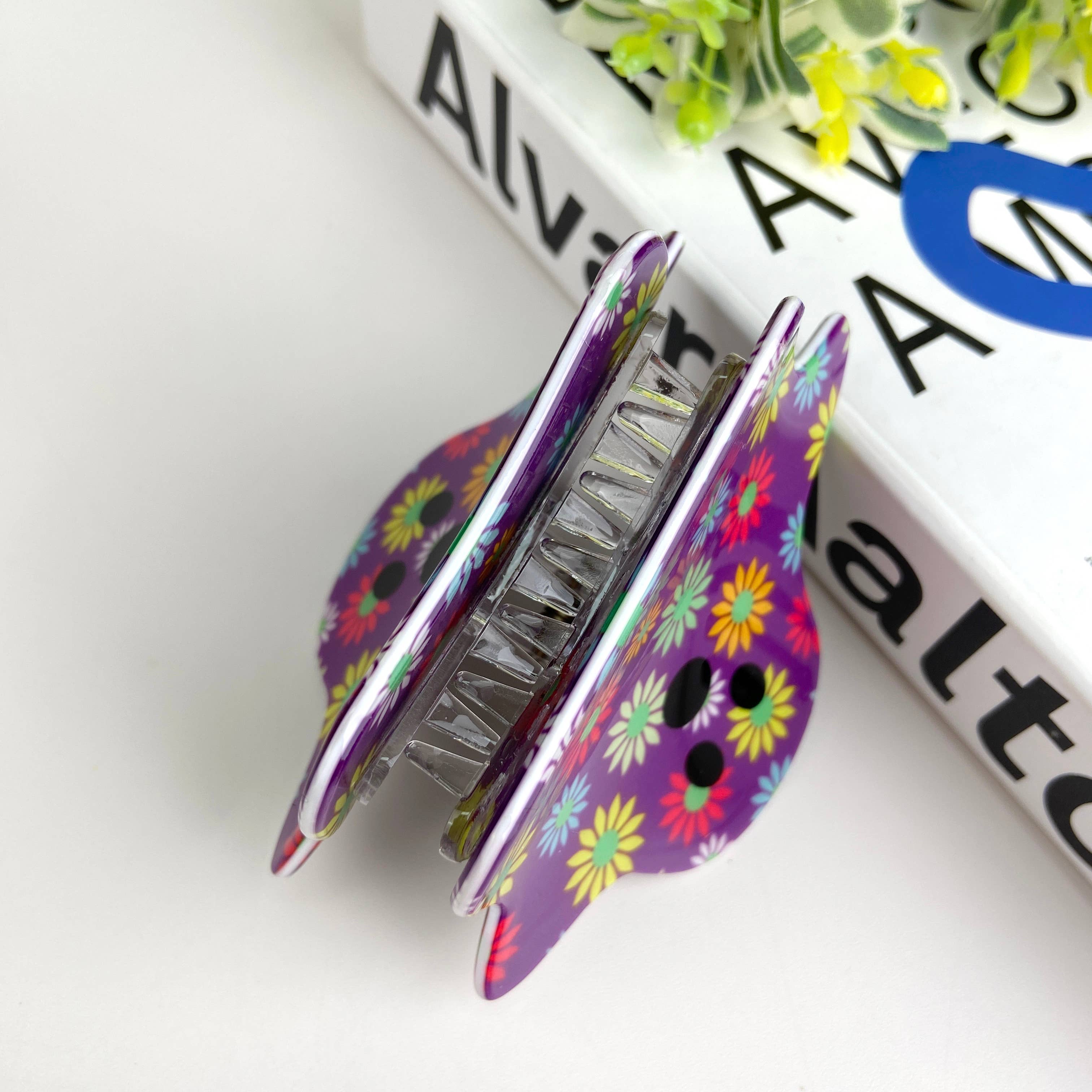 TheDivaSoap - Vendita all'ingrosso Fermaglio per capelli - Donna - Clip per capelli a forma di fantasmino con decorazioni floreali per Halloween10