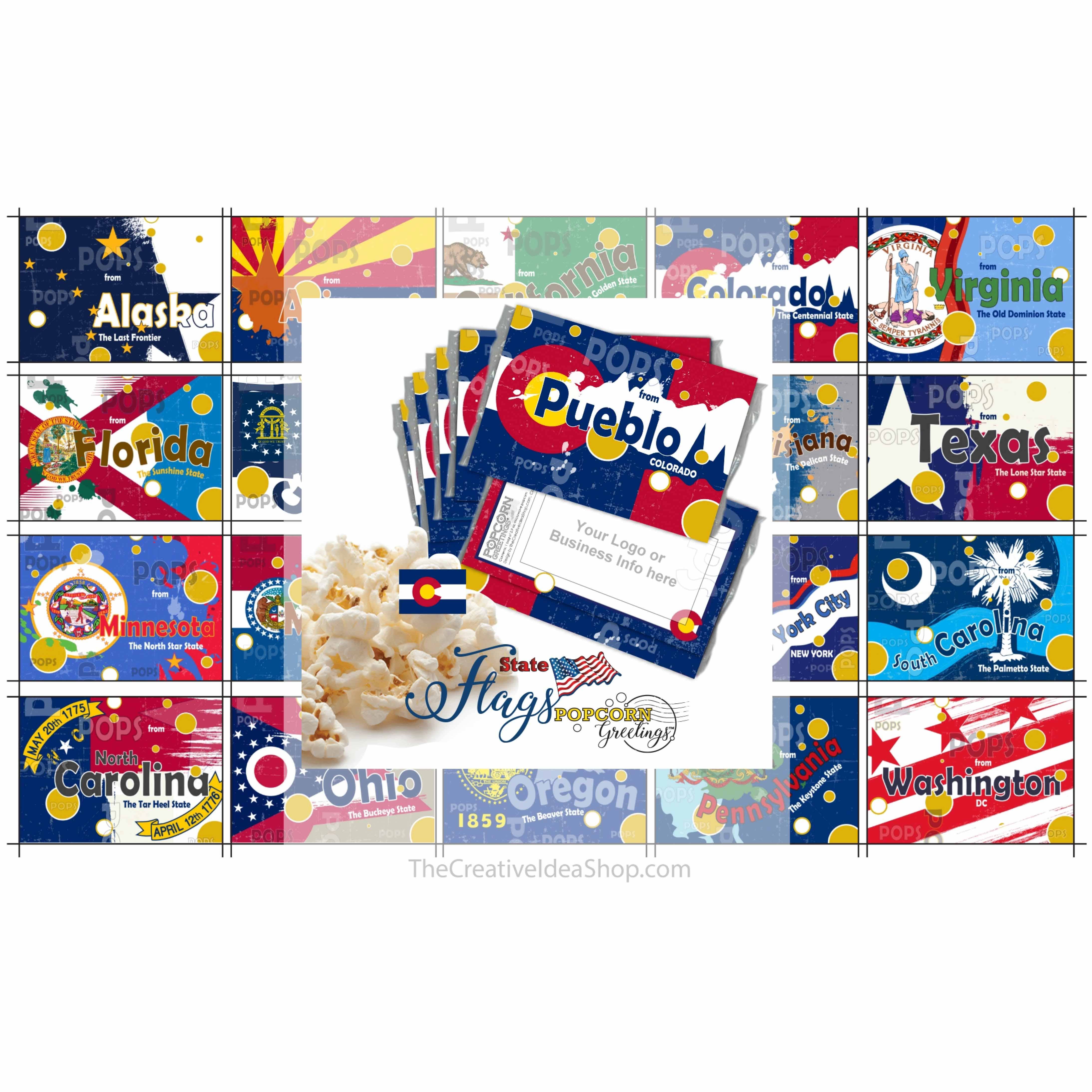 The Creative Idea Shop – Pipocas por atacado – SAUDAÇÕES DE PIPOCA Pops do Colorado1