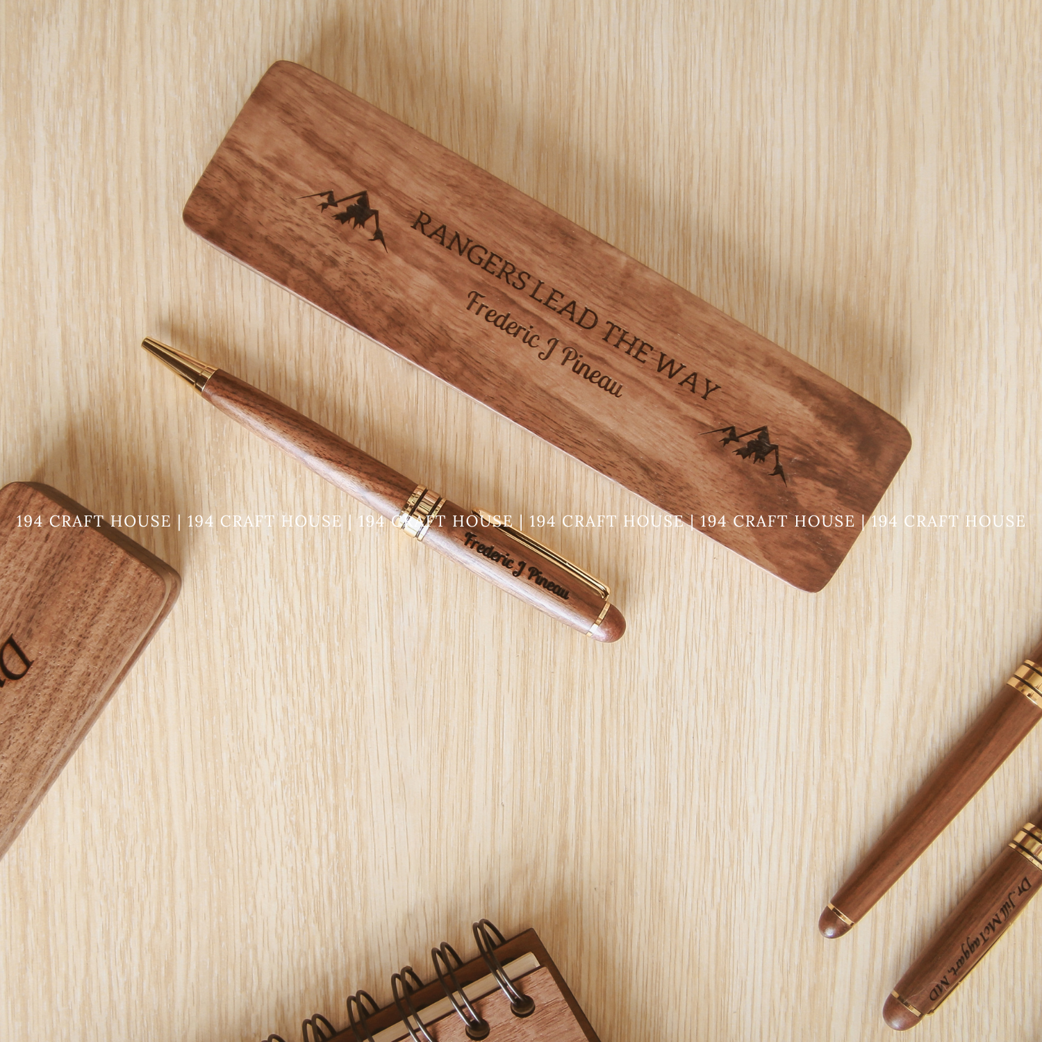 194 Craft House – wholesale Pen – Customized Wooden Pens Set - Personalized Business Gifts1