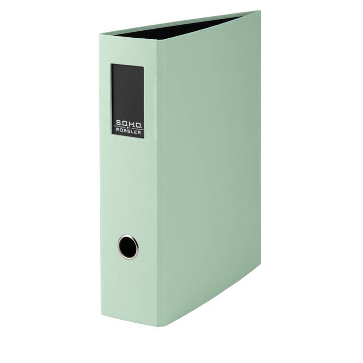 S.O.H.O. Folder Wide | A4 | 8cm | With Spine Label | Mint for wholesale by Rössler Papier