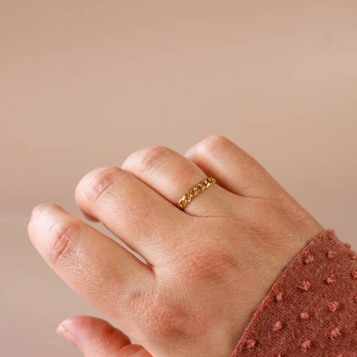 Wyatt Chain Ring for wholesale by NOLIA Jewelry