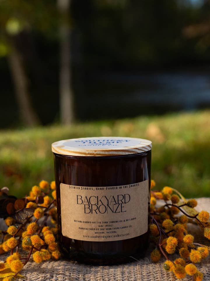 Backyard Bronze for wholesale by Southern Thyme Candle Co.