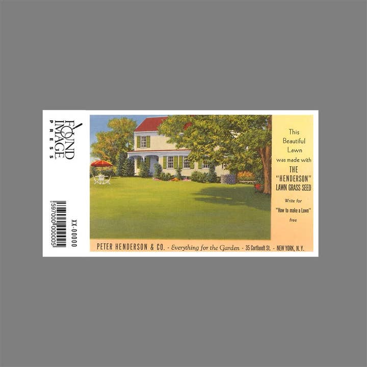 Found Image Press - Wholesale Sticker - Sticker GD-09 Lawn Grass Seed Advertisement1