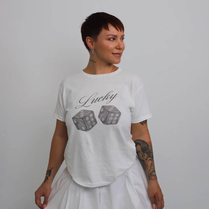 Lucky Baby Tee for wholesale by Sunday Violets