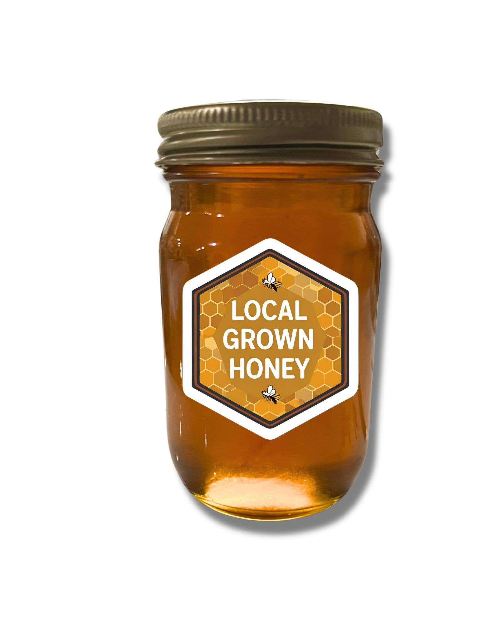 The Honey Shack - Wholesale Honey - Wildflower with Comb 6 oz Jar Unlabeled NO LABEL2