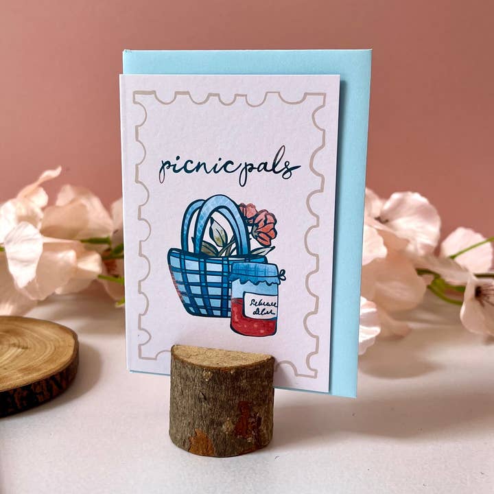Picnic Pals - A7 Card for wholesale by Flutter & Fern