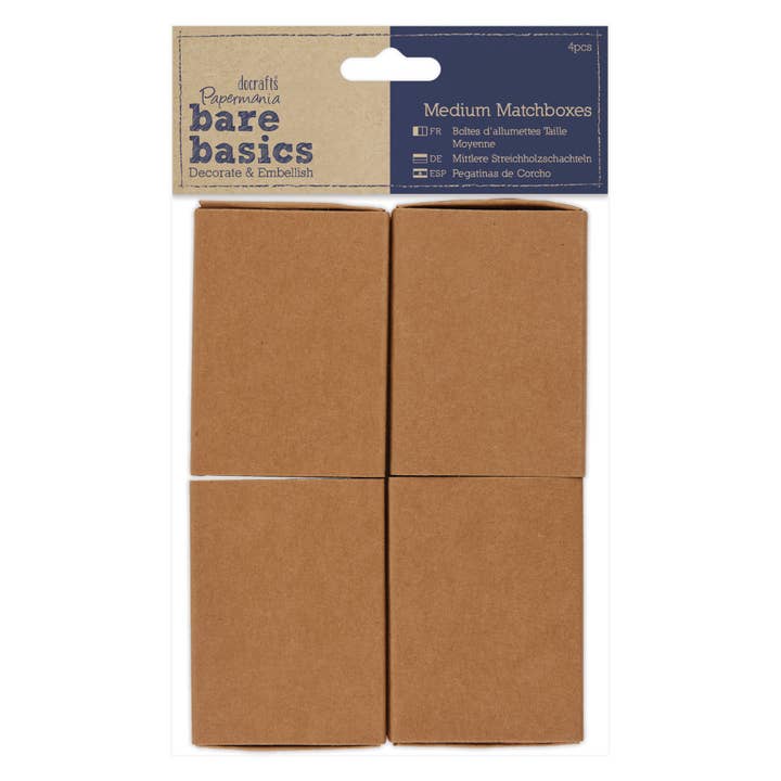 West Design Products – Engroshandel Tændstikker – Bare Basics - Medium tændstikæsker (4 stk)