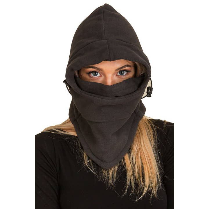 Cap Zone - Wholesale Balaclava - Women's - Plush Ski Mask With Adjustable Mouth Cover4