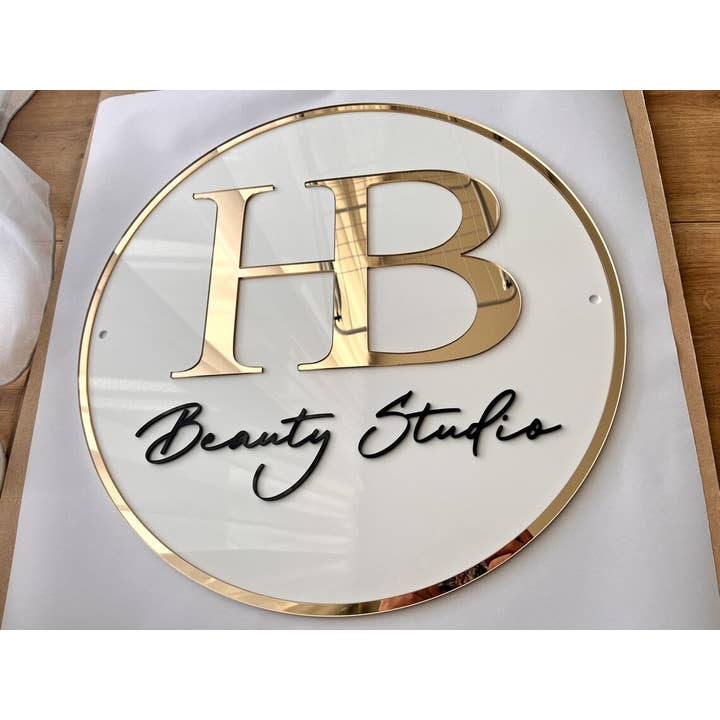 Rund företagslogo för vägg för wholesale av Lasartify