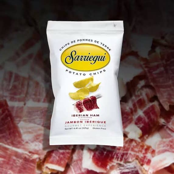 Chips Sarriegui - Wholesale Chips - IBERIAN HAM FLAVORED POTATO CHIPS 40 g3