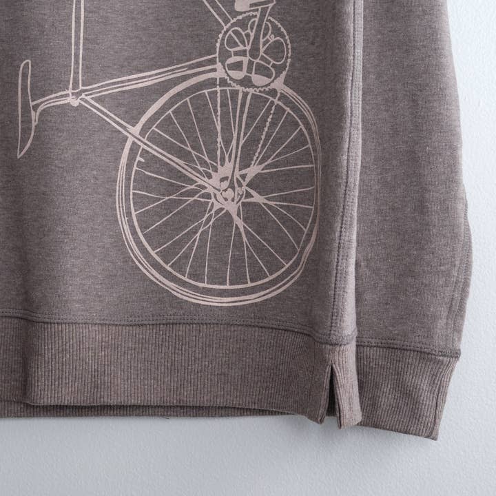 Vital Industries - Wholesale Graphic Sweatshirt - Women's - Womens Fixie Bicycle French Terry Reversible Sweatshirt