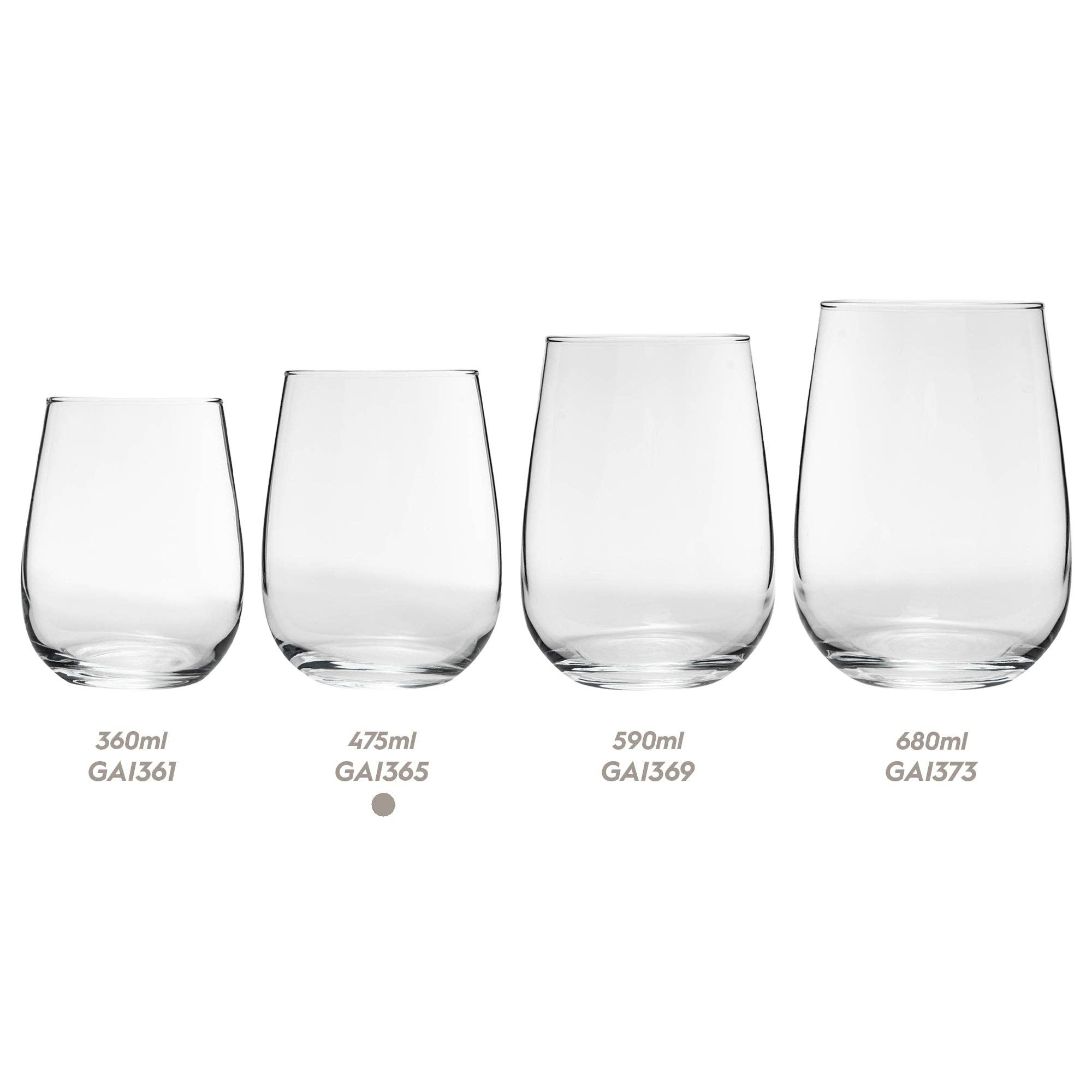 Rinkit Ltd – wholesale Wine glass – 475ml Gaia Stemless Red Wine Glass - By LAV6