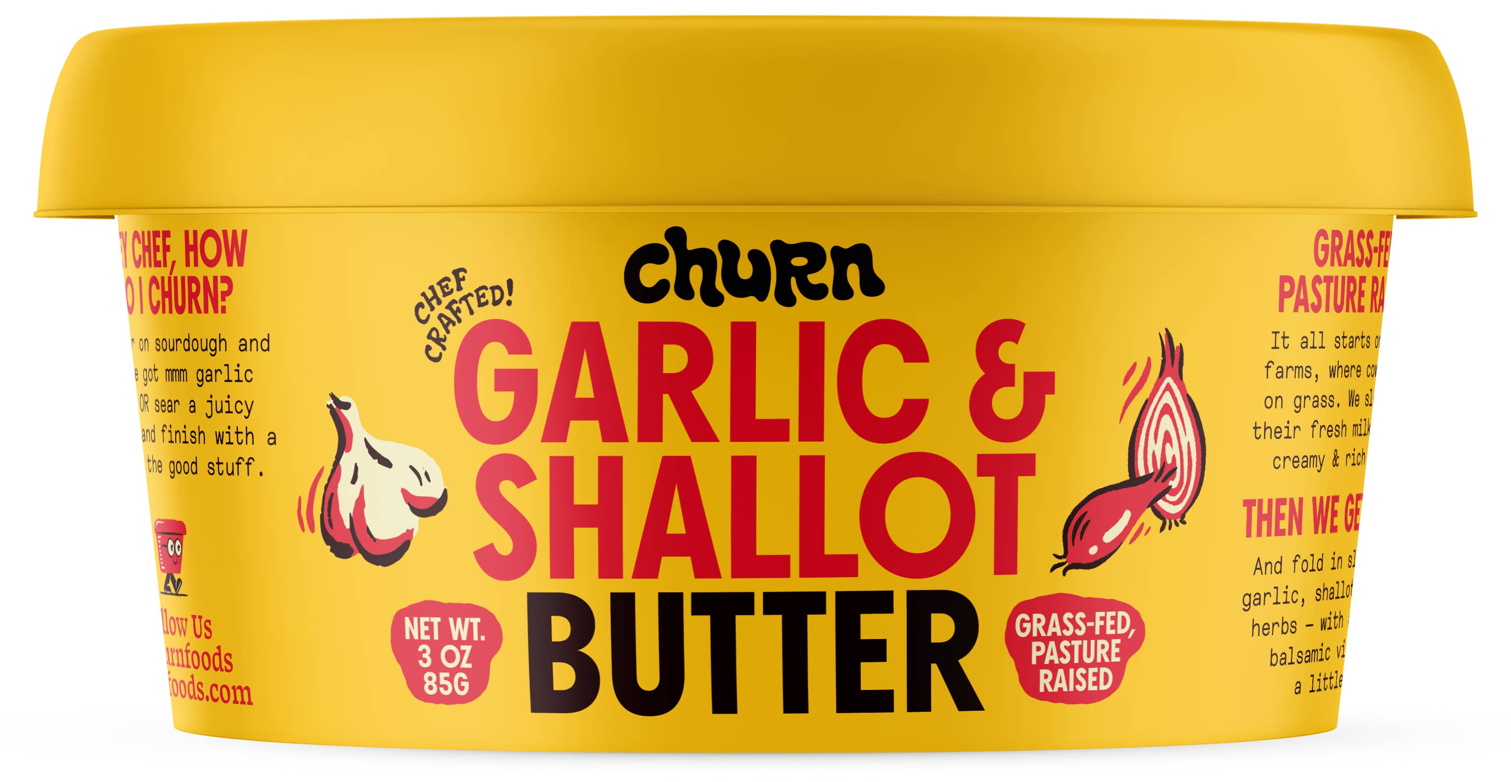 Churn Foods - Wholesale Butter - Garlic & Shallot Butter